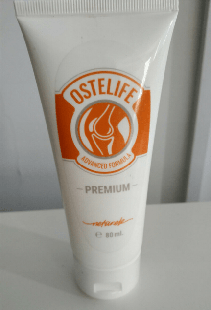 Foto di un tubo con crema, esperienza nell'uso di Ostelife Premium Plus