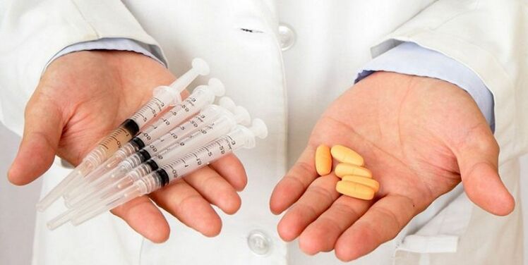 iniezioni e compresse per il mal di schiena